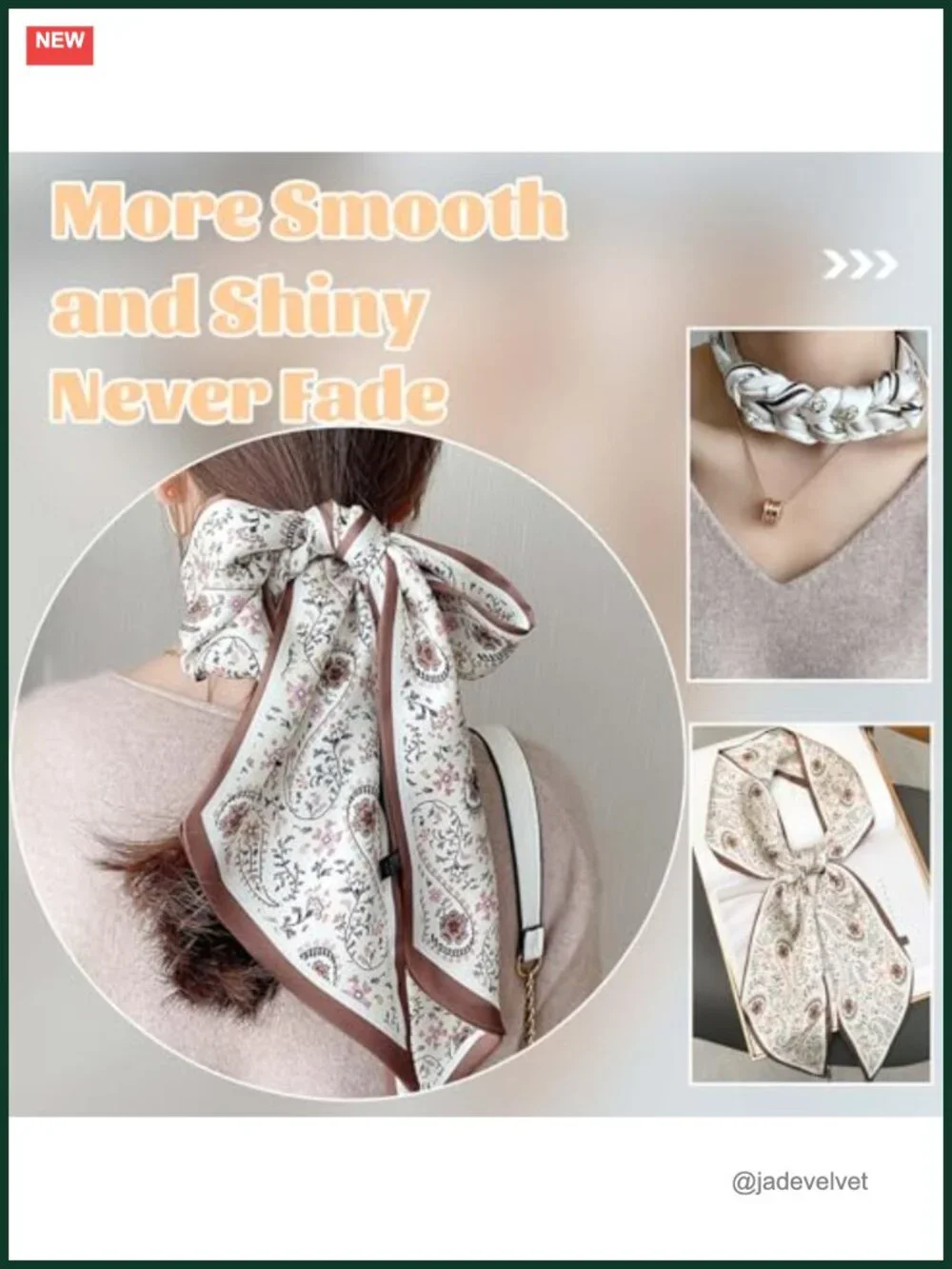 Long Satin Silk Feel Scarf Women's Square Head Scarf Neck Scarf Hair Scarf 59
